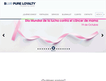 Tablet Screenshot of bluepureloyalty.com